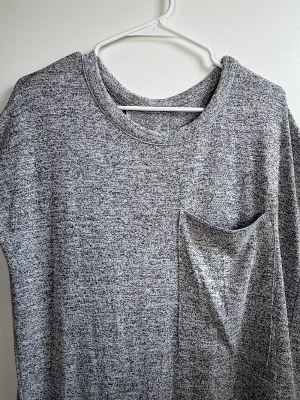 rag & bone/JEAN Marled Pocket Tee Gray Size Small - Picture 9 of 13